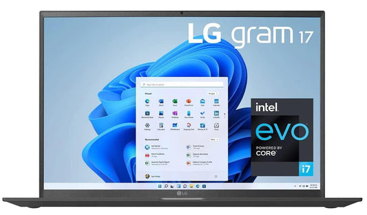 LG Gram 17 Intel Evo 11th Gen i7 Thin & Light Laptop 2K+ IPS 16:10 Display [16 GB RAM/ 512 GB SSD/ Iris Xe Graphics/ Thunderbolt 4/ USC -C x 2) 17Z90P - Store For Gamers