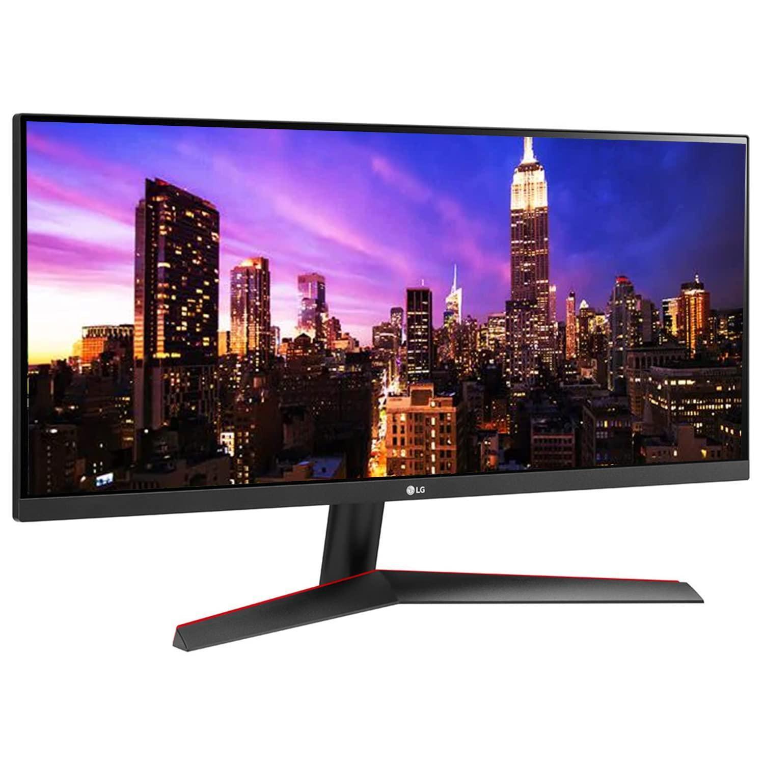 LG UltraWide 73 cm (29 Inches) WFHD (2560 x 1080) IPS Gaming Monitor with 1ms Response Rate, 75Hz Refresh Rate - 29WP60G, Black - Store For Gamers