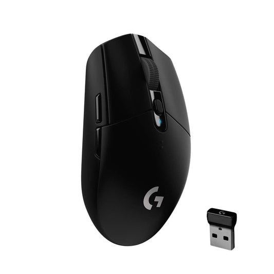 Logitech G304 Lightspeed Wireless Gaming Mouse, Hero Sensor, 6 Programmable Buttons, 250h Battery Life, On-Board Memory - Black - Store For Gamers