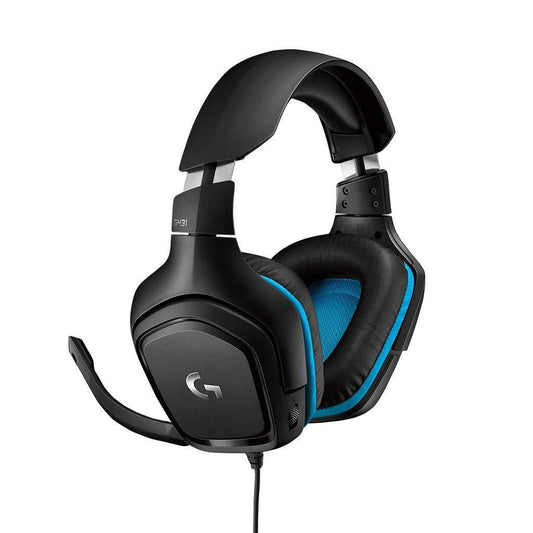 Logitech G431 Wired Gaming Headset, 7.1 Surround Sound, DTS Headphone: X 2.0, USB and 3.5 mm Audio Jack - Black - Store For Gamers
