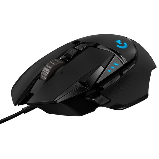 Logitech G502 Hero High Performance Wired Gaming Mouse, RGB, Adjustable Weights, 11 Programmable Buttons, PC/Mac - Black - Store For Gamers