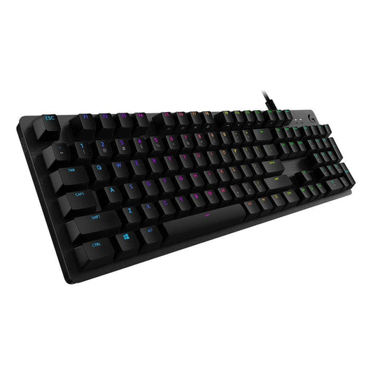 Logitech G512 Mechanical Gaming Keyboard,RGB Lightsync Backlit Keys,GX Brown Tactile Key Switches,Brushed Aluminum Case - Black - Store For Gamers