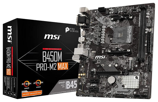 MSI B450M PRO-M2 Max Micro-ATX Gaming Motherboard - Store For Gamers