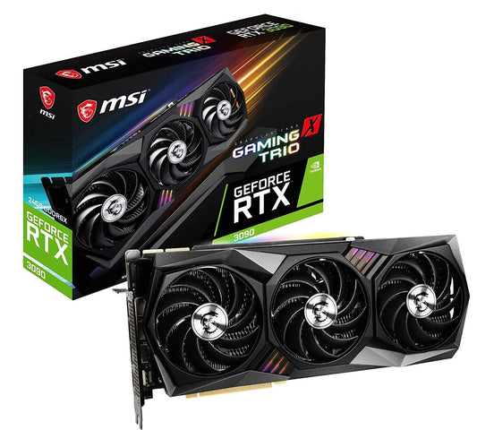 MSI GeForce RTX 3090 Gaming X Trio 24G I 24GB GDDR6X I 384-bit PCI Express Gen 4 Gaming Graphic Card - Store For Gamers