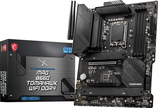 MSI MAG B660 Tomahawk WiFi DDR4 Gaming Motherboard (ATX, 12th Gen Intel Core, LGA 1700 Socket, DDR4, PCIe 4, 2.5G LAN, M.2 Slots, Wi-Fi 6) - Store For Gamers