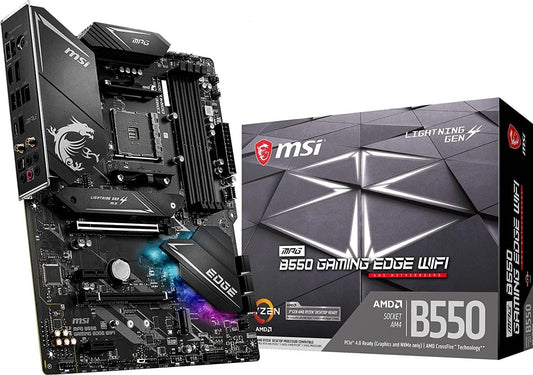 MSI MPG B550 GAMING EDGE WIFI Gaming Motherboard (AMD AM4, DDR4, AMD Ryzen 5000 Series processors) - Store For Gamers