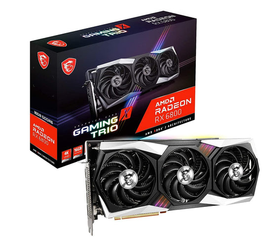 MSI Radeon RX 6800 Gaming X Trio 16G I 16 GB GDDR6 256 Bit Gaming Graphic Card - Store For Gamers