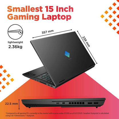 OMEN by HP 15.6-inch 10th Gen Intel Core i7 Processor FHD Gaming Laptop - Shadow Black, 15-ek1017TX - Store For Gamers