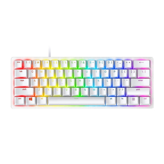 Razer Huntsman Mini - Mercury Edition - 60% Optical Gaming Keyboard (Linear Red Switch, White ) - RZ03-03390400-R3M1 - Store For Gamers