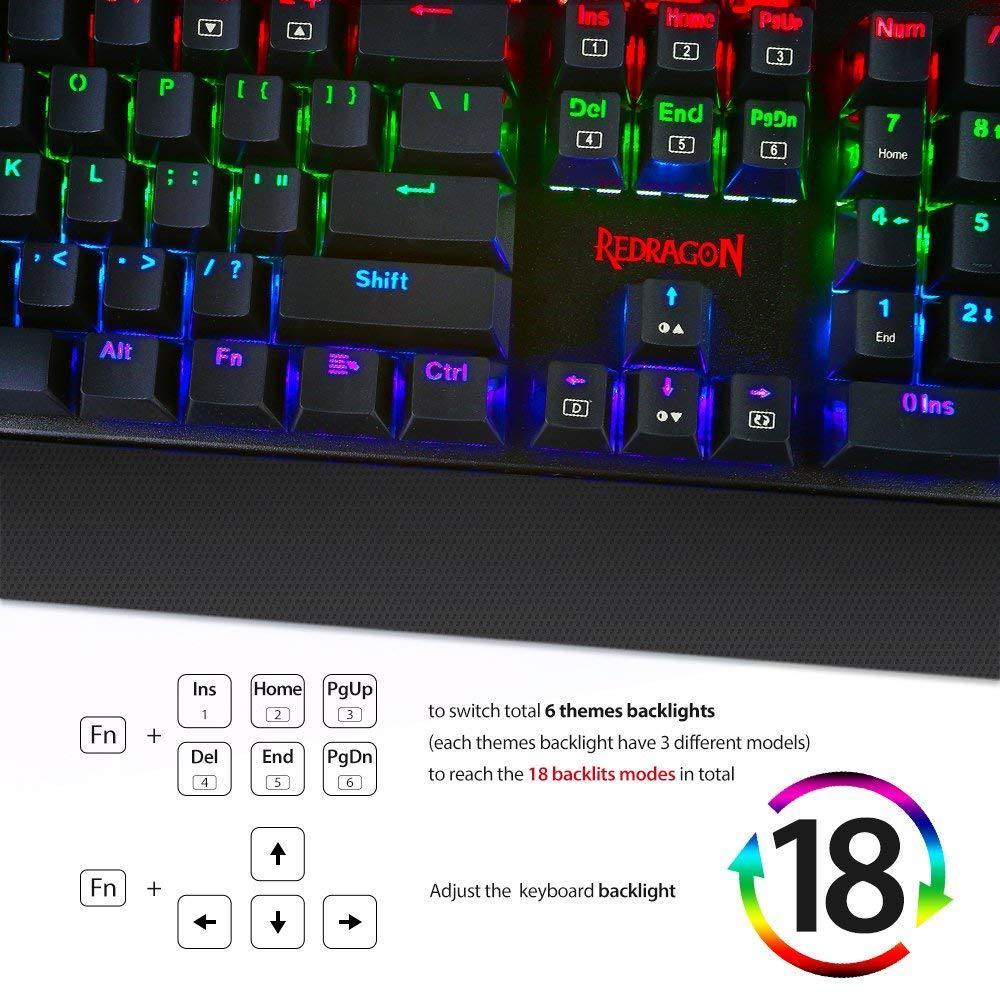 Redragon Kala K557 Mechanical Gaming Keyboard (Black) - Store For Gamers