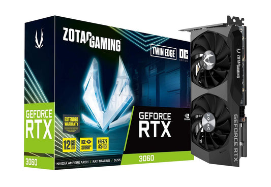ZOTAC Gaming GeForce RTX 3060 Twin Edge OC 12GB GDDR6 192-bit 15 Gbps PCIE 4.0 - Store For Gamers