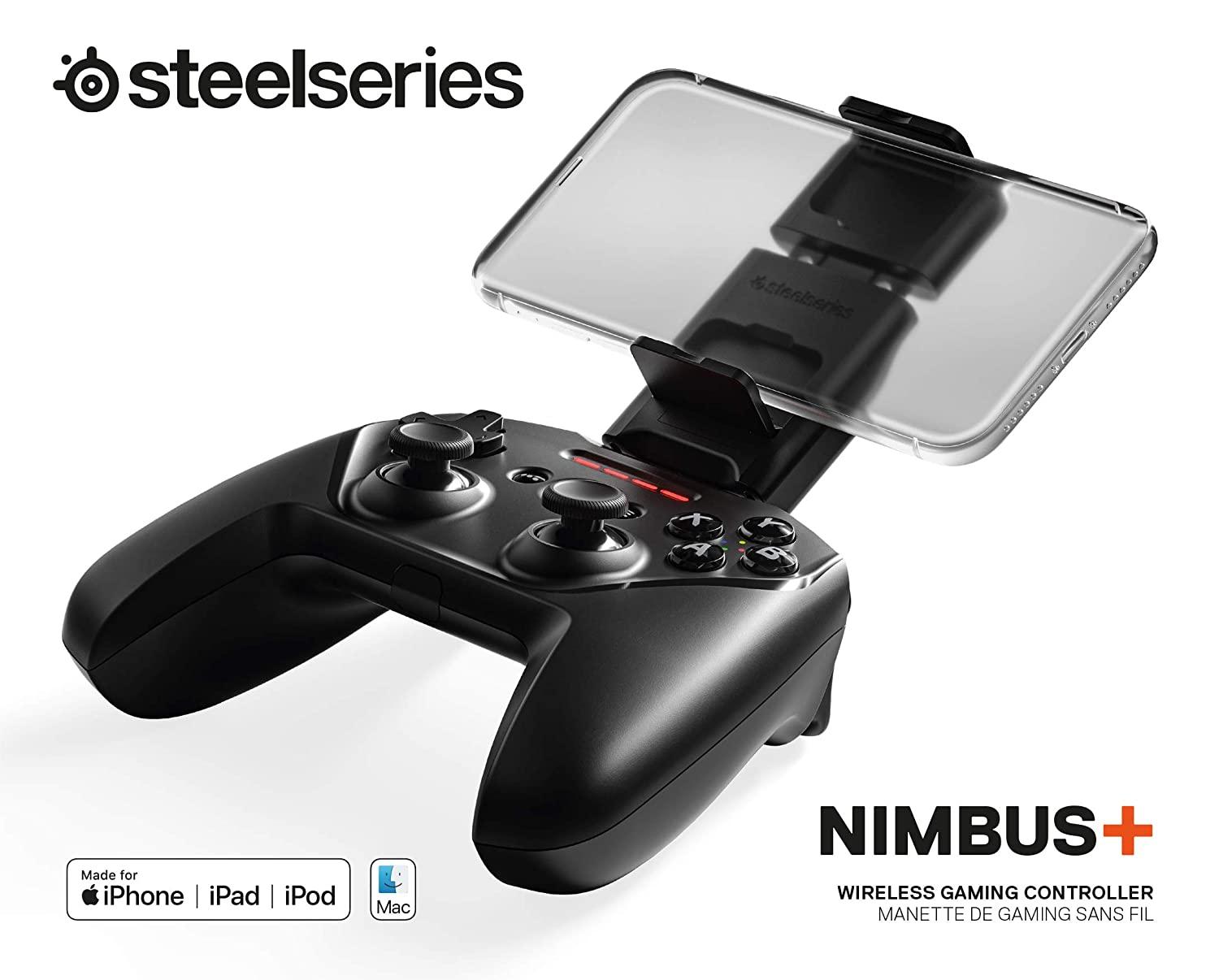 SteelSeries Nimbus+ Bluetooth Mobile GamePad with iPhone Mount, Apple Licensed, Made for iOS, iPadOS - Store For Gamers